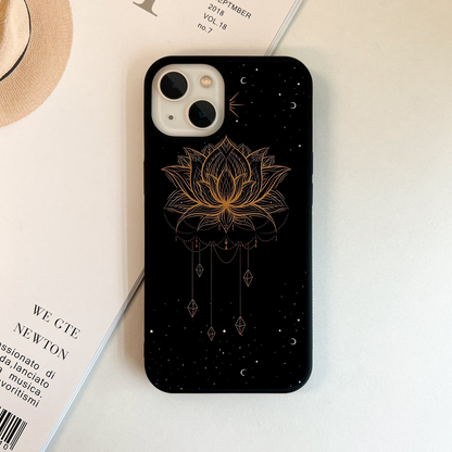 Divine Lotus Glow Glass Case