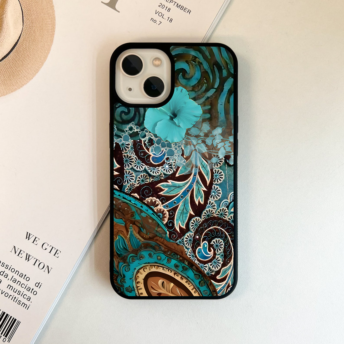 Ocean Bloom Spirit Glass Case