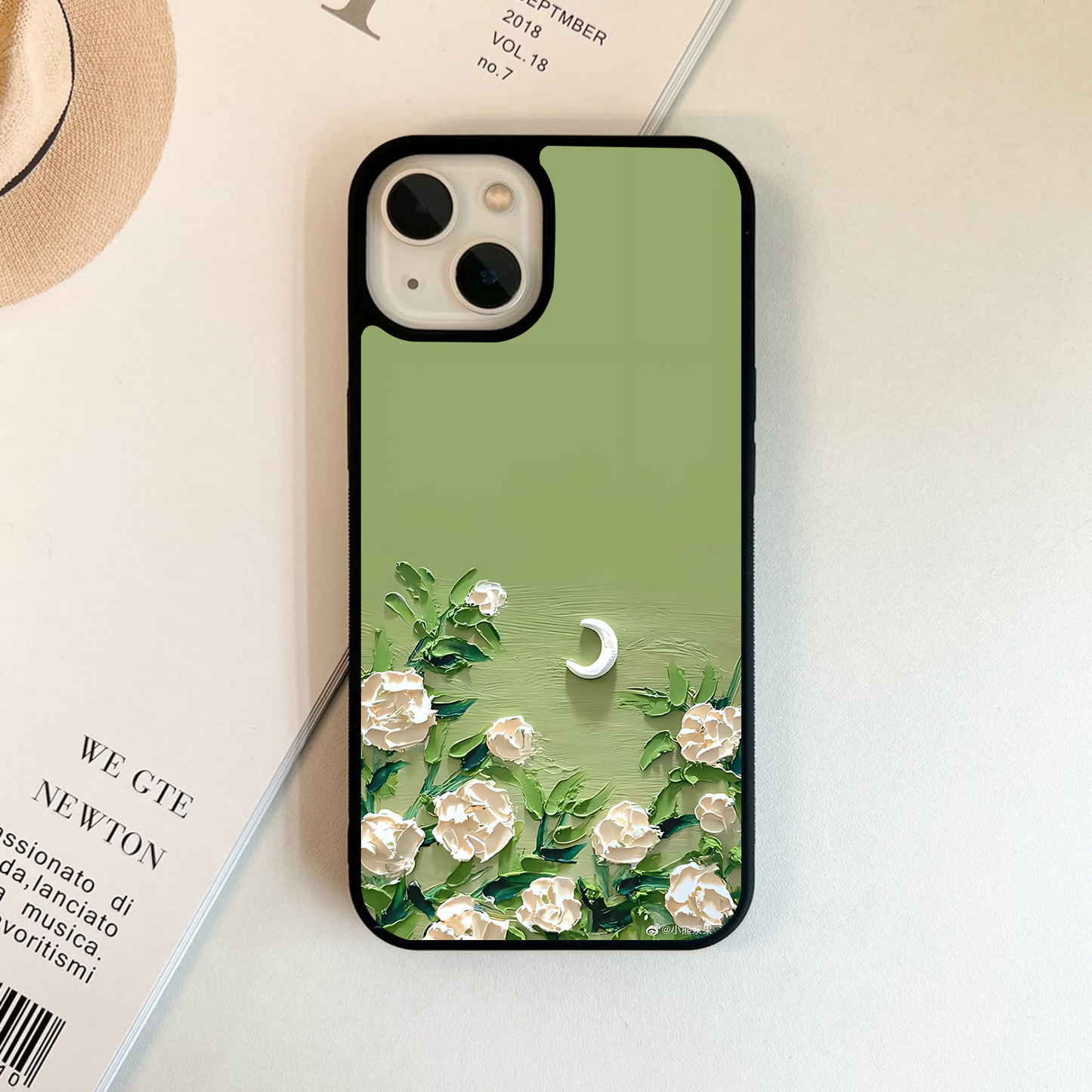 Emerald Bloom Calm Glass Case