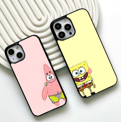 Happy Sponge Friend Glass Case