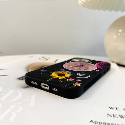 Butterflies Moon Magic Glass Case