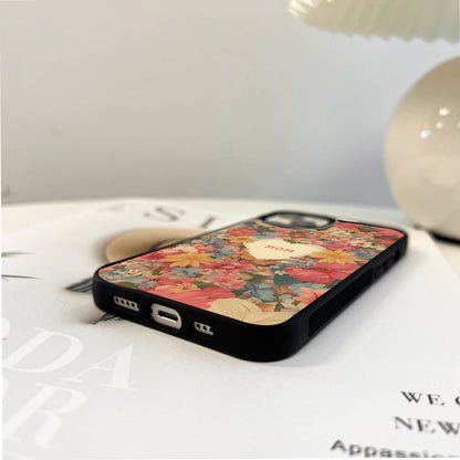 Floral Mom Love Glass Case