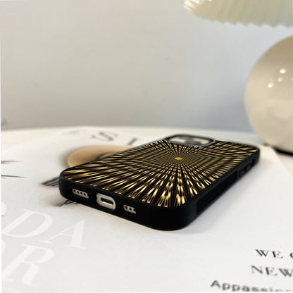 Golden Infinity Tunnel Glass Case