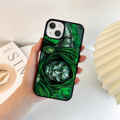 Doctor Doom Sketch Art Glass Case
