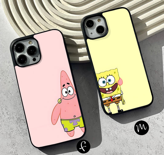 Happy Sponge Friend Glass Case