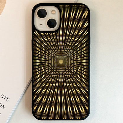 Golden Infinity Tunnel Glass Case
