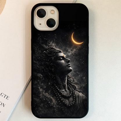 Cosmic Moon Meditation Glass Case