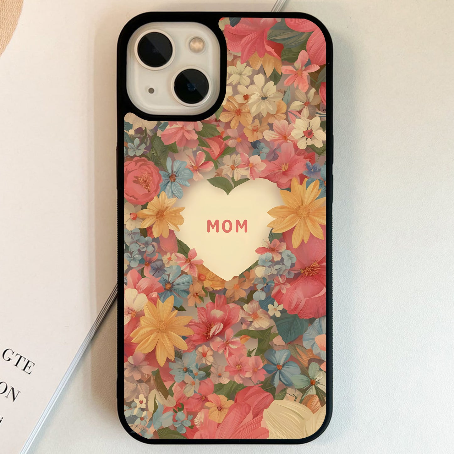 Floral Mom Love Glass Case