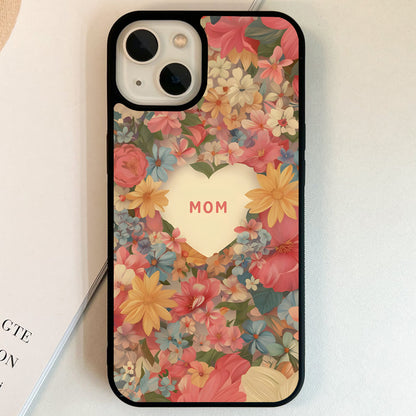 Floral Mom Love Glass Case