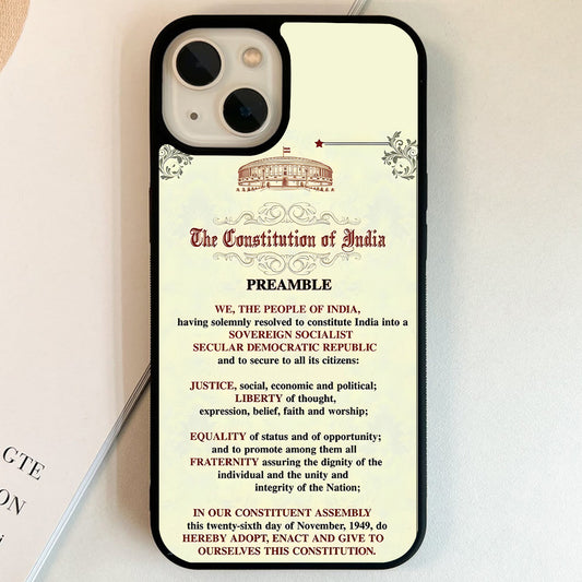 Constitution Of India Glass Case