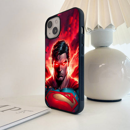 Superman Crimson Laser Fury Glass Case