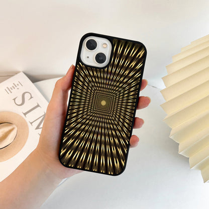 Golden Infinity Tunnel Glass Case
