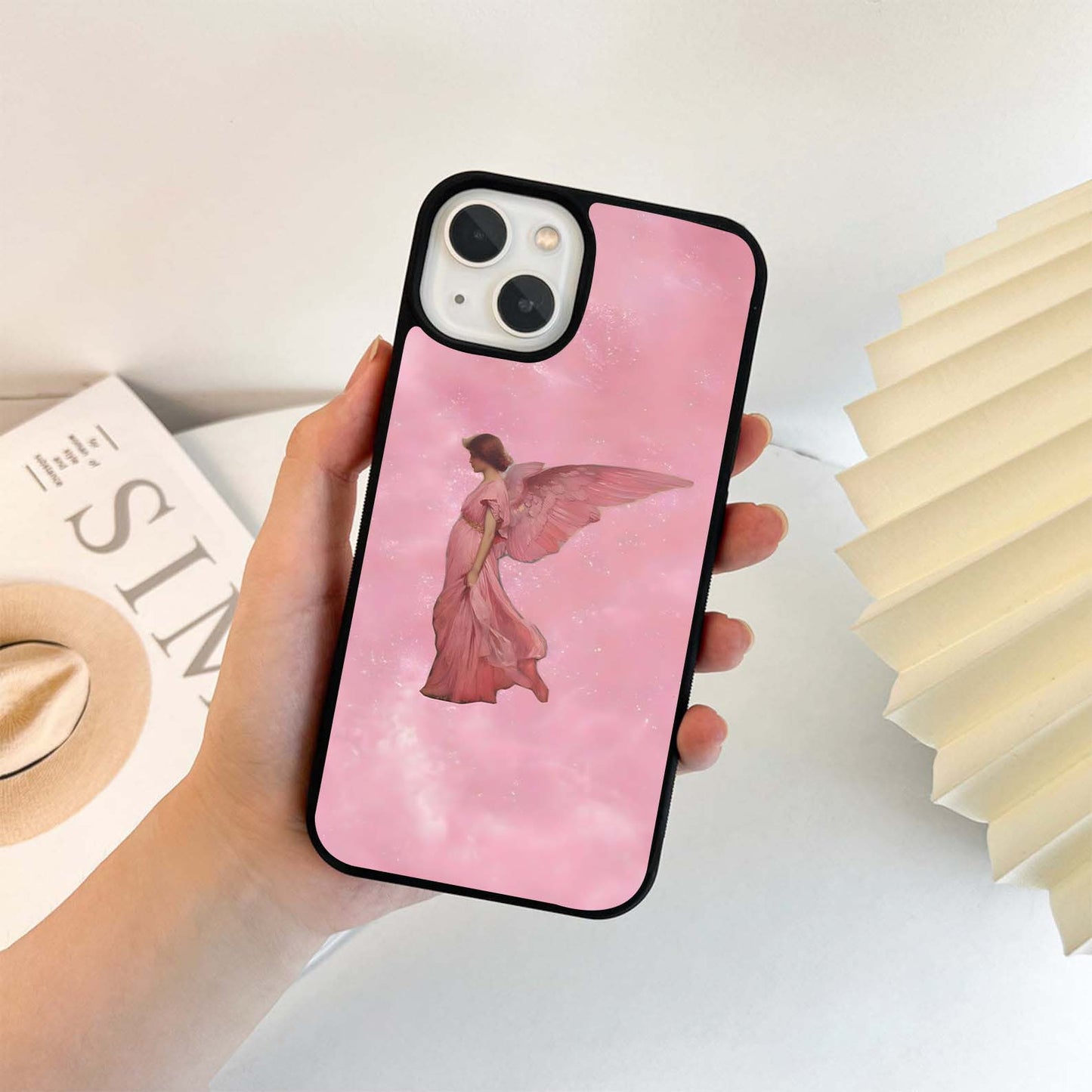 Pink Angel Grace Glass Case