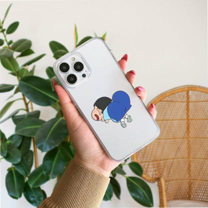 Funny Butt Shinchan Clear Silicon Cover
