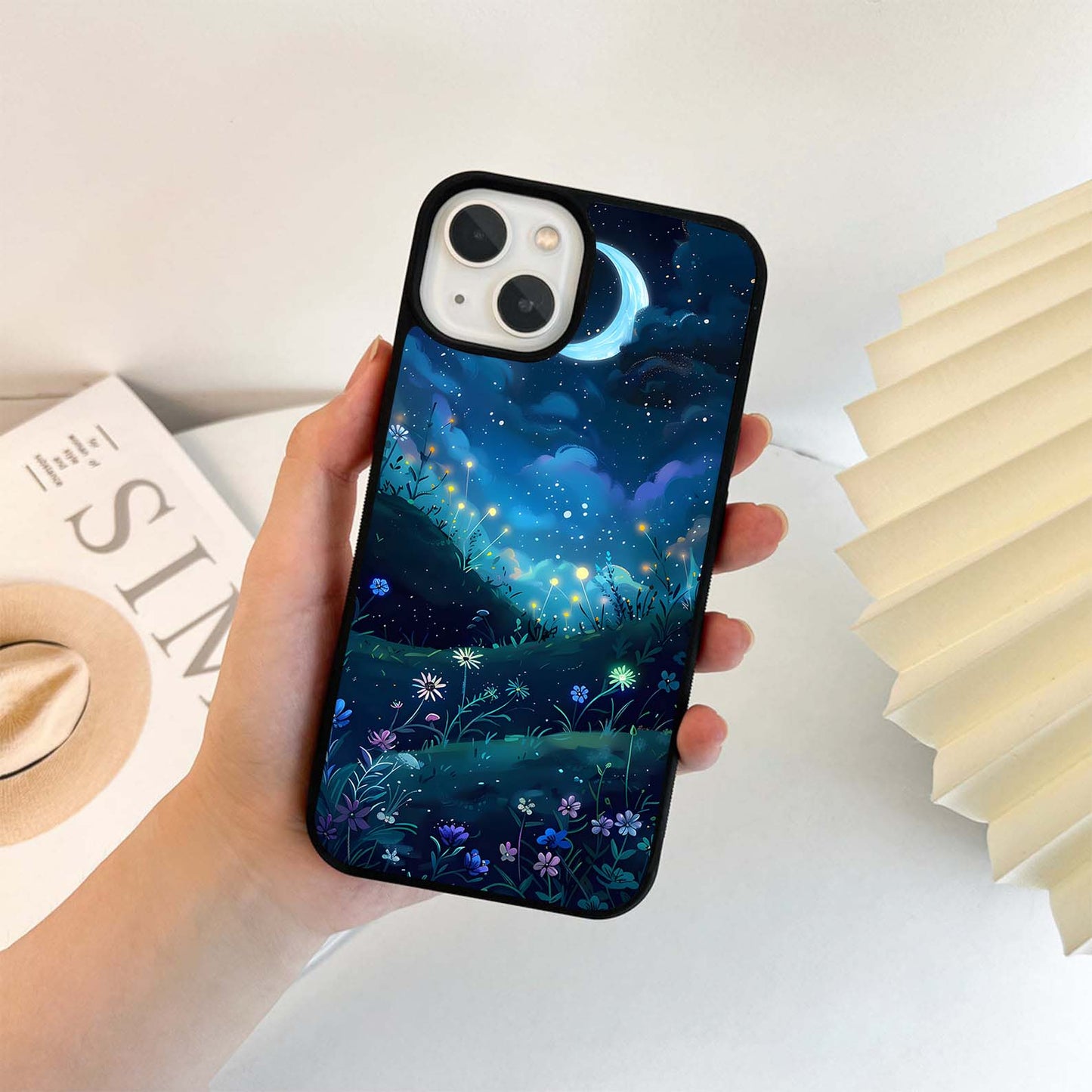 Celestial Night Meadow Glass Case