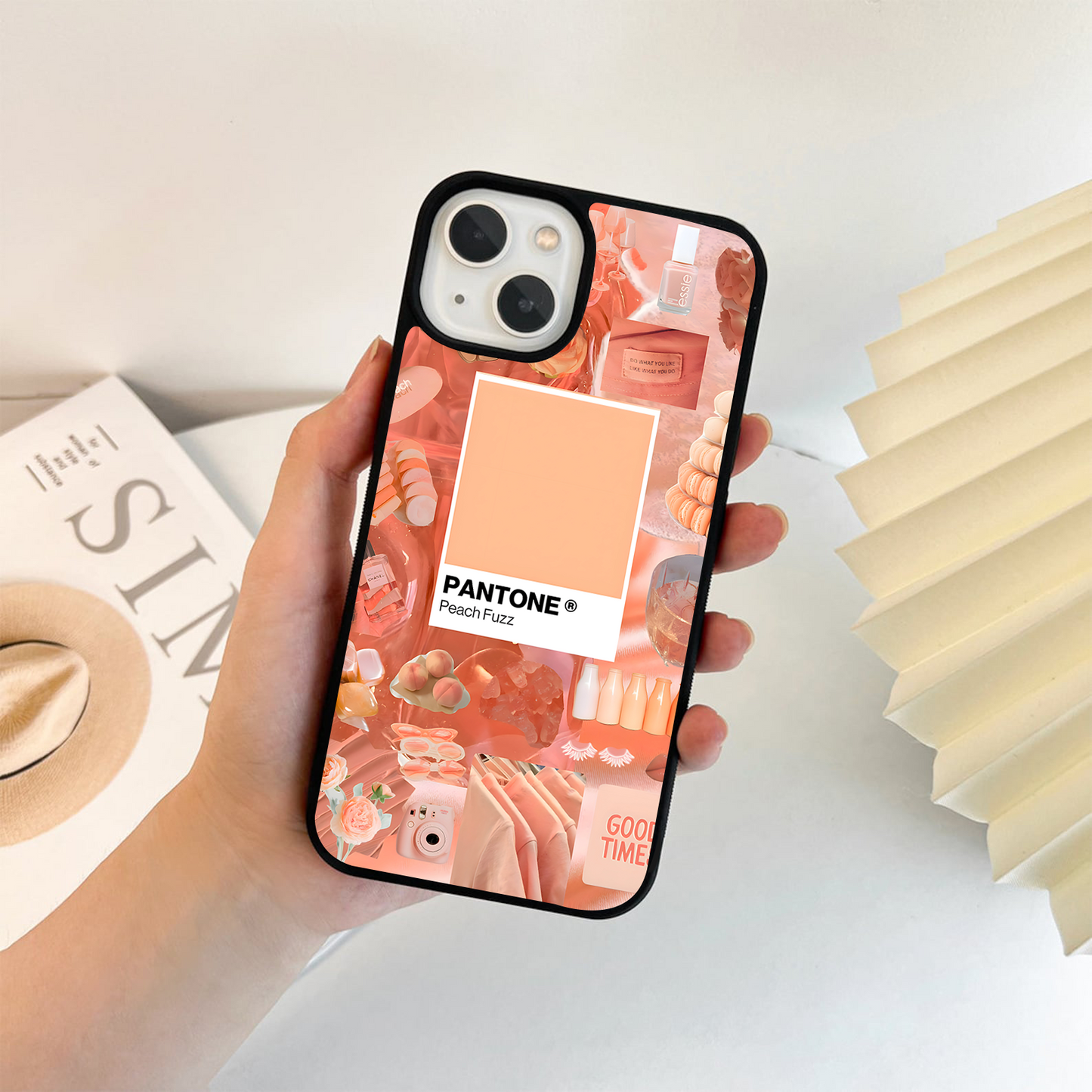Pantone Good Time Peach Fuzz Glass Case