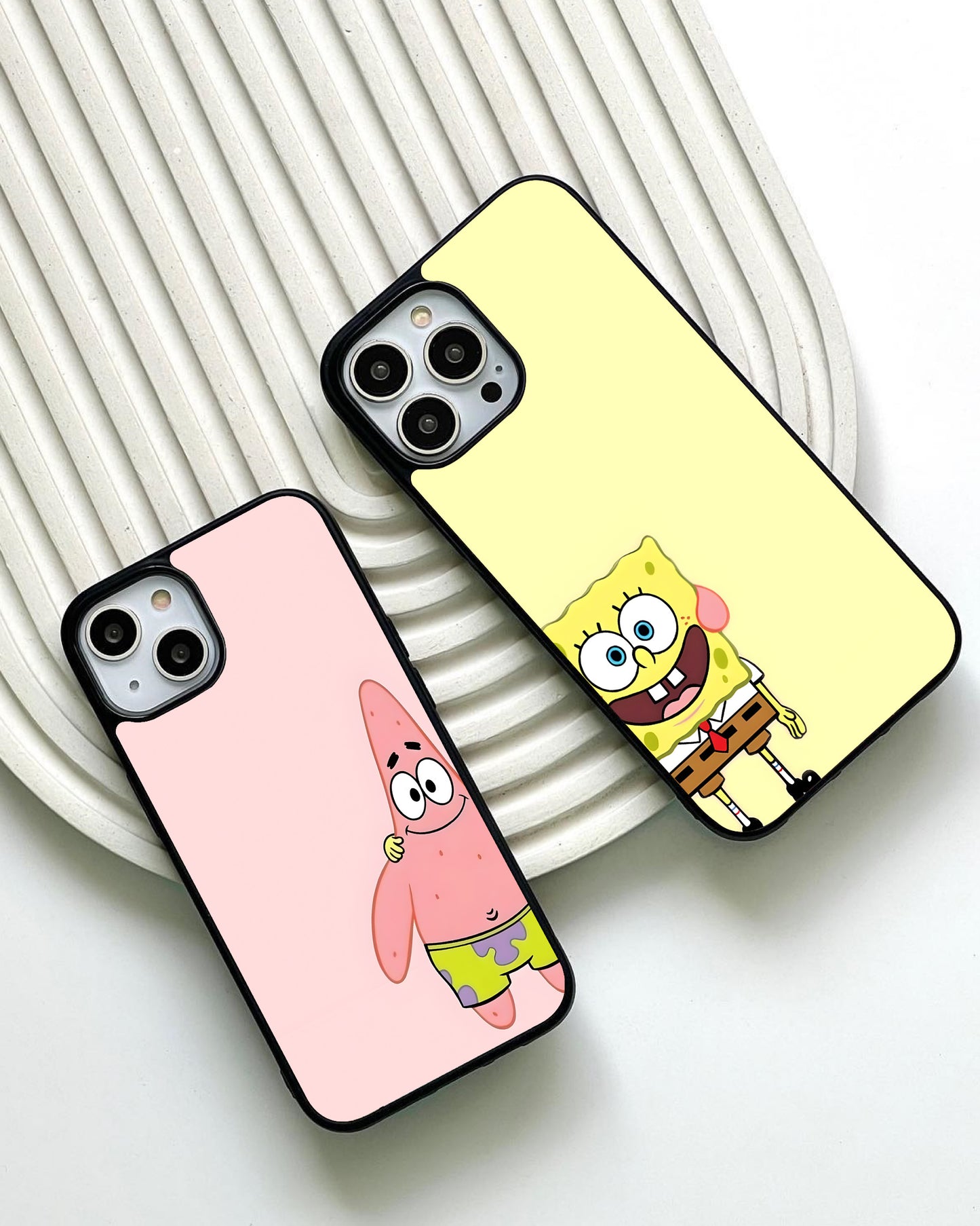 Happy Sponge Friend Glass Case