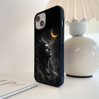 Cosmic Moon Meditation Glass Case
