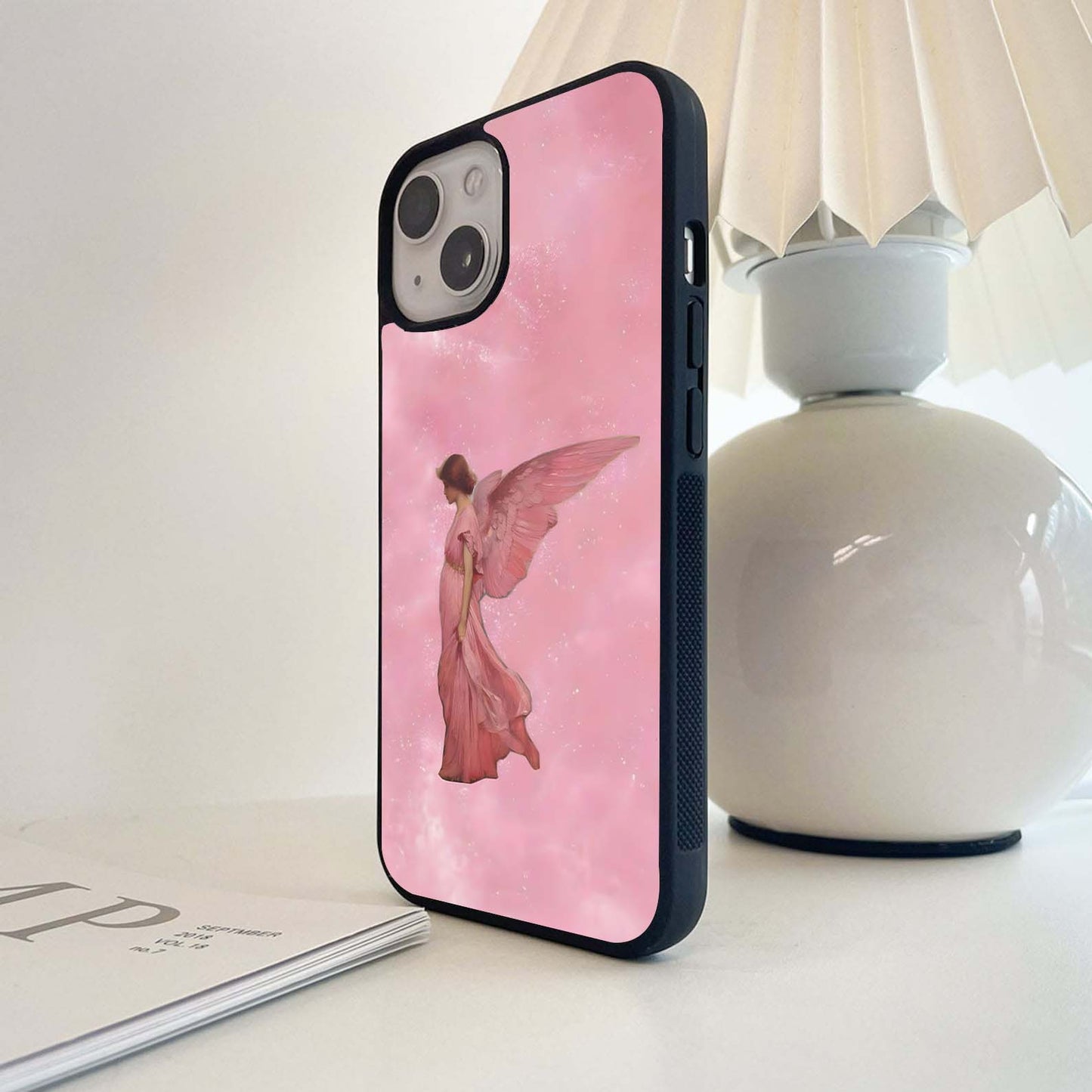 Pink Angel Grace Glass Case