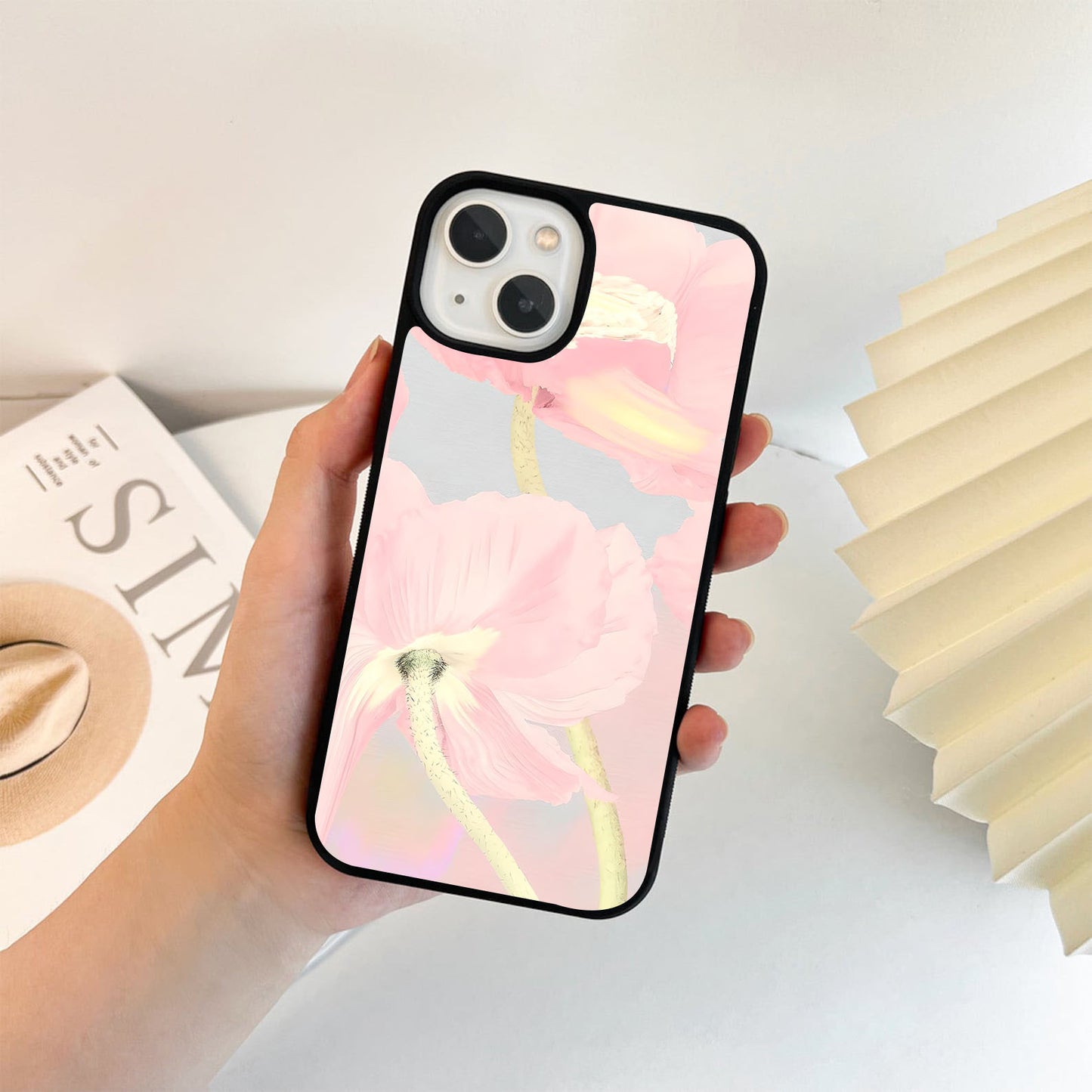 Blush Bloom Whisper Glass Case