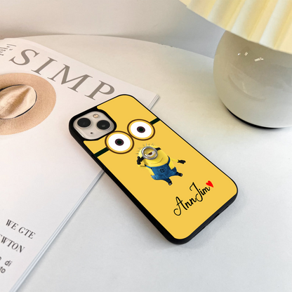 Minion Custom Name Glass Case