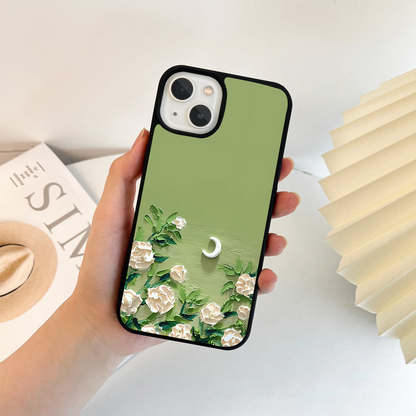 Emerald Bloom Calm Glass Case