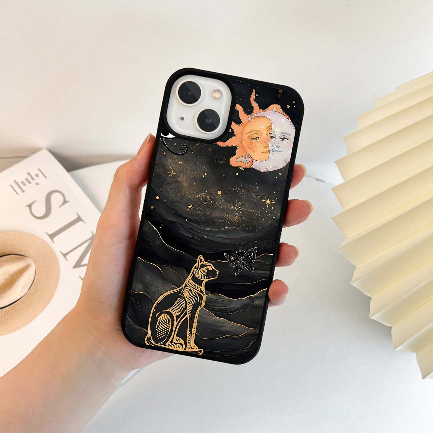 Mystic Cat Guardian Glass Case