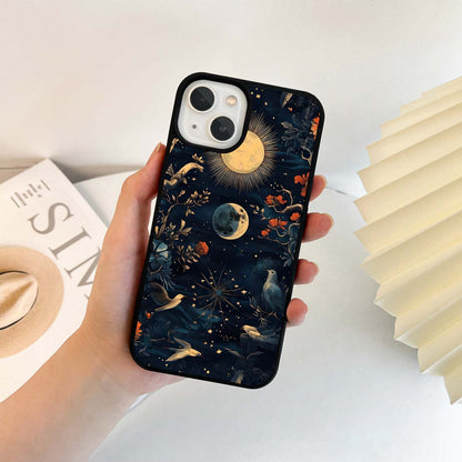 Moonlit Floral Symphony Glass Case