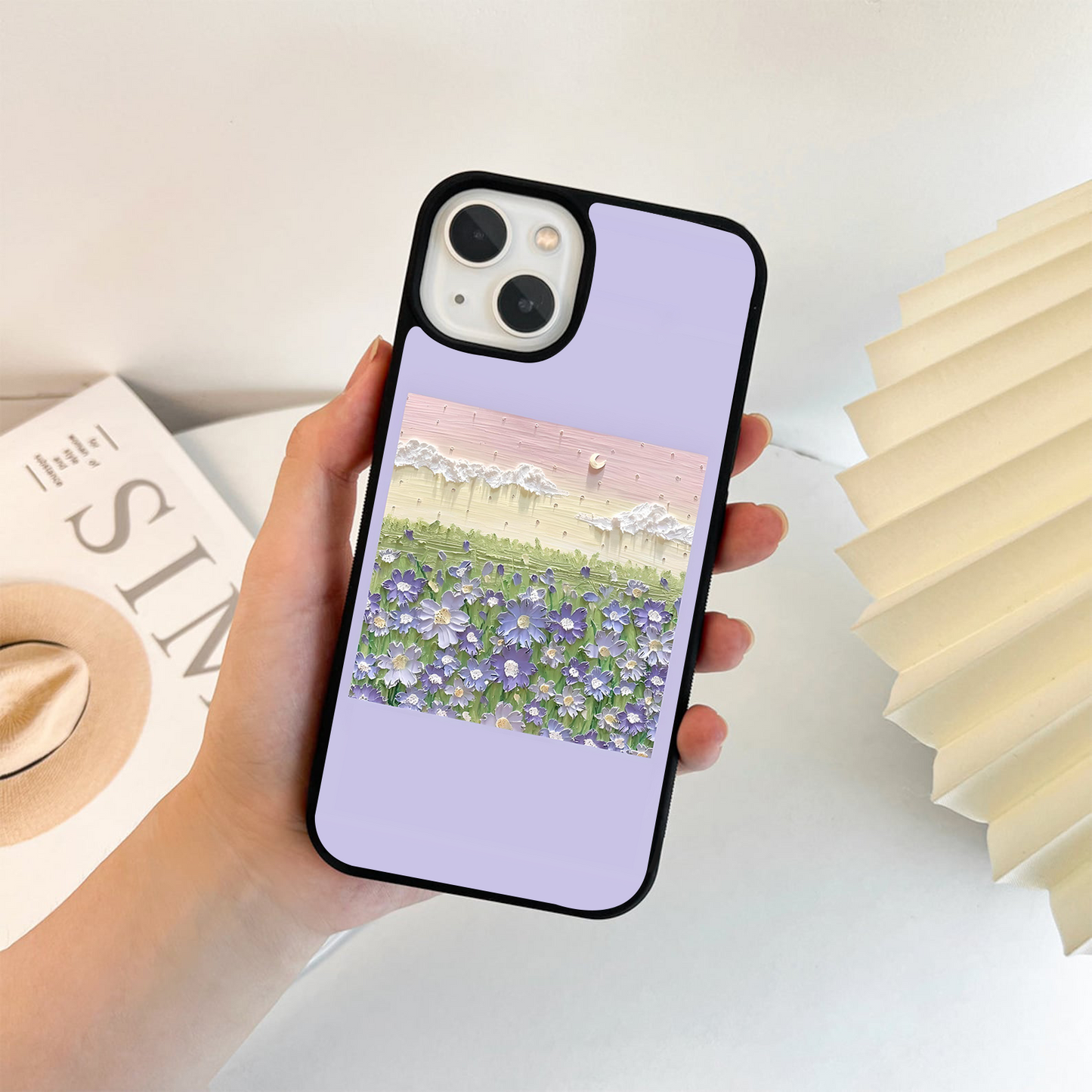 Lavender Dream Meadow Glass Case