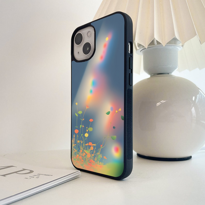 Rainbow Bloom Haze Glass Case