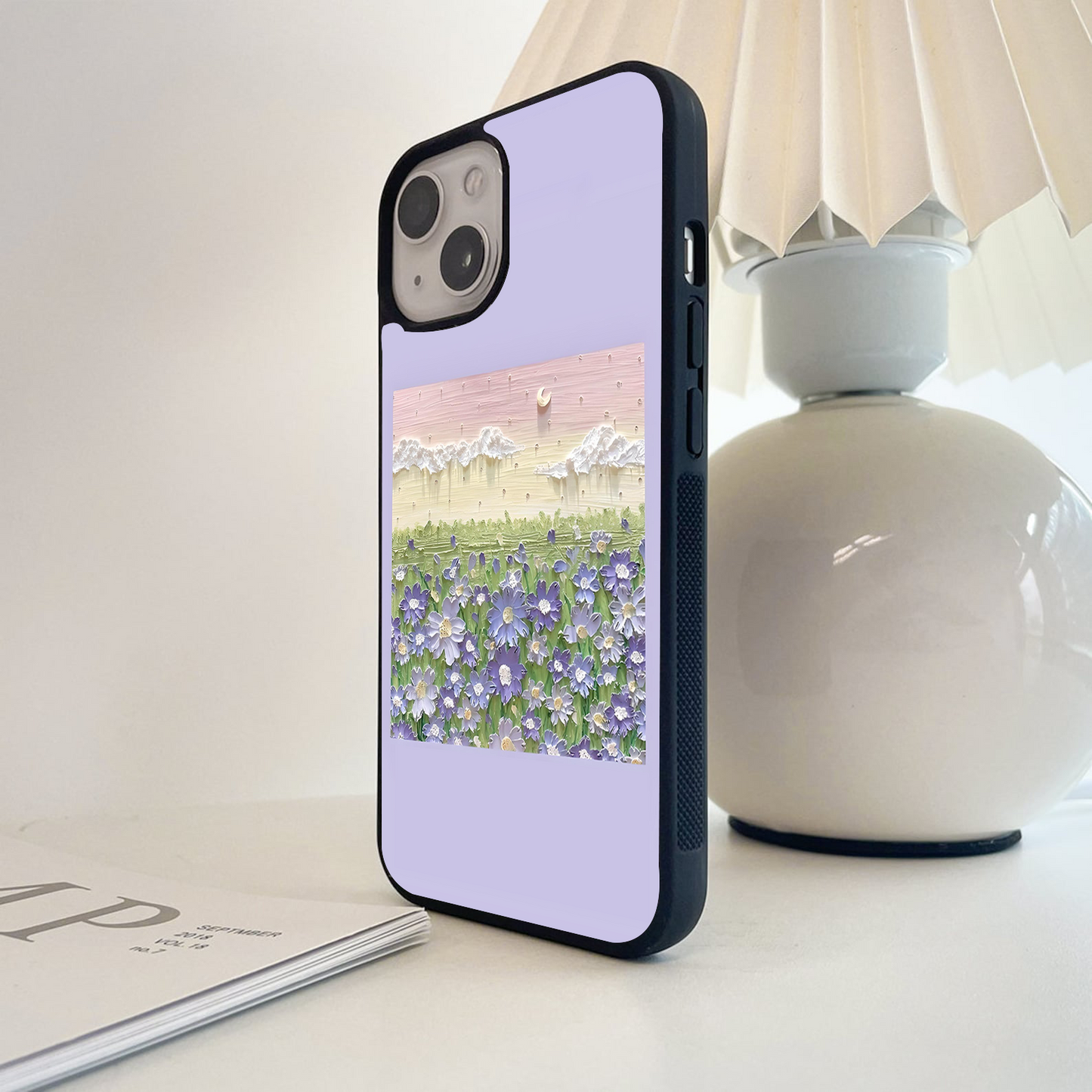 Lavender Dream Meadow Glass Case