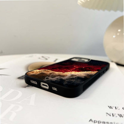 Nebula Flame Skies Glass Case