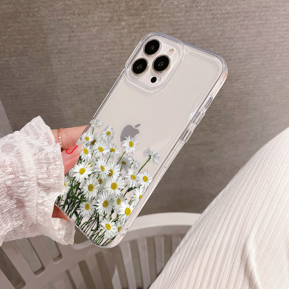 Daisy Garden Clear Silicon Cover