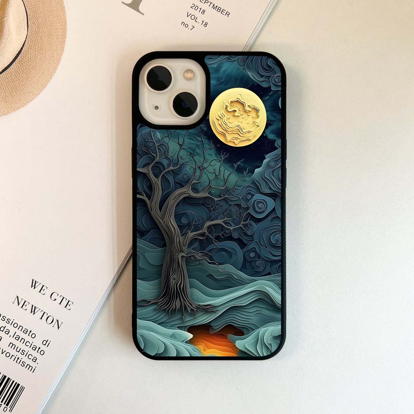 Moon Whisper Woods Glass Case