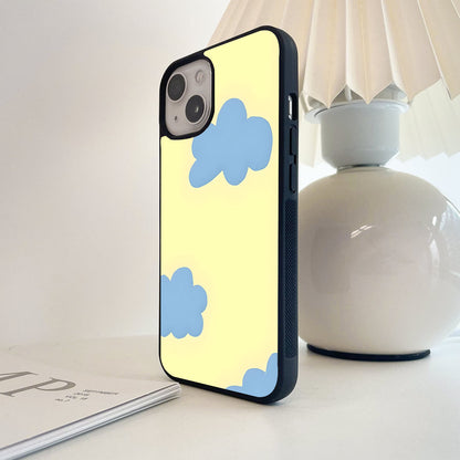 Soft Blue Skies Glass Case