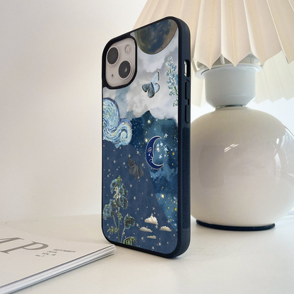 Dreamy Lunar Night Glass Case