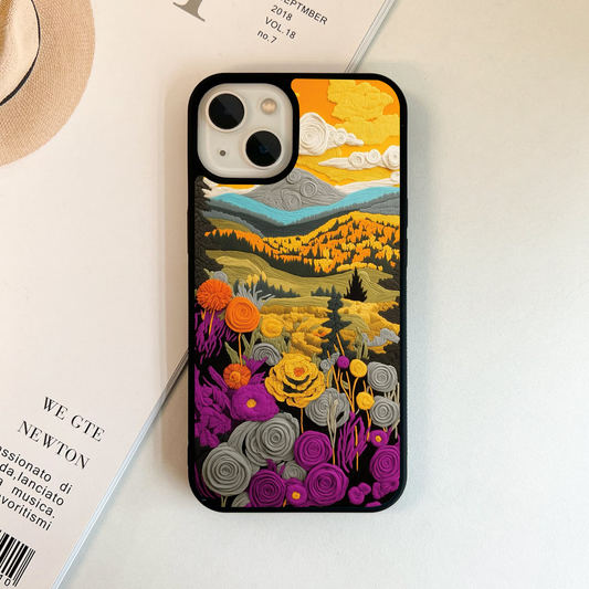 Woven Nature Symphony Printed Glass Case