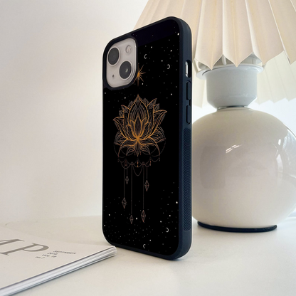 Divine Lotus Glow Glass Case