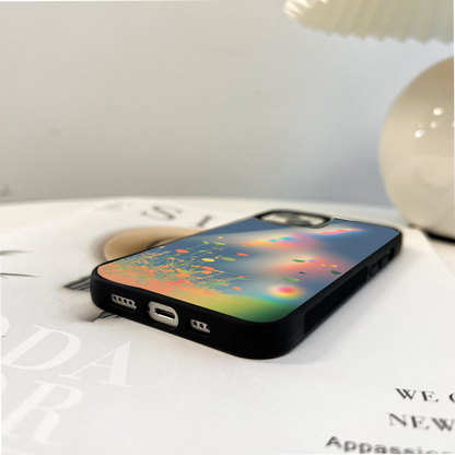 Rainbow Bloom Haze Glass Case