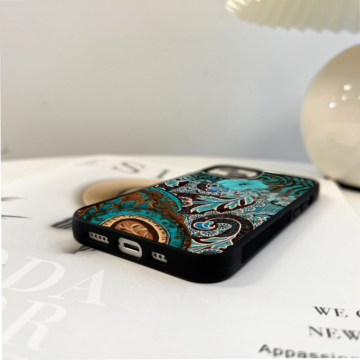 Ocean Bloom Spirit Glass Case