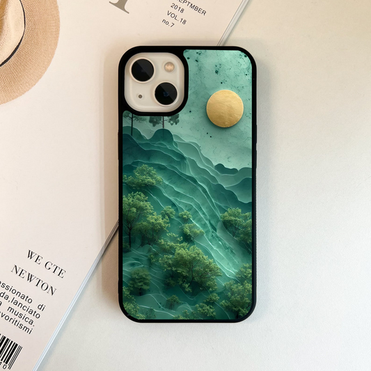 Green Hills with Sun Glass Case