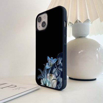 Moonlit Bloom Florals Glass Case