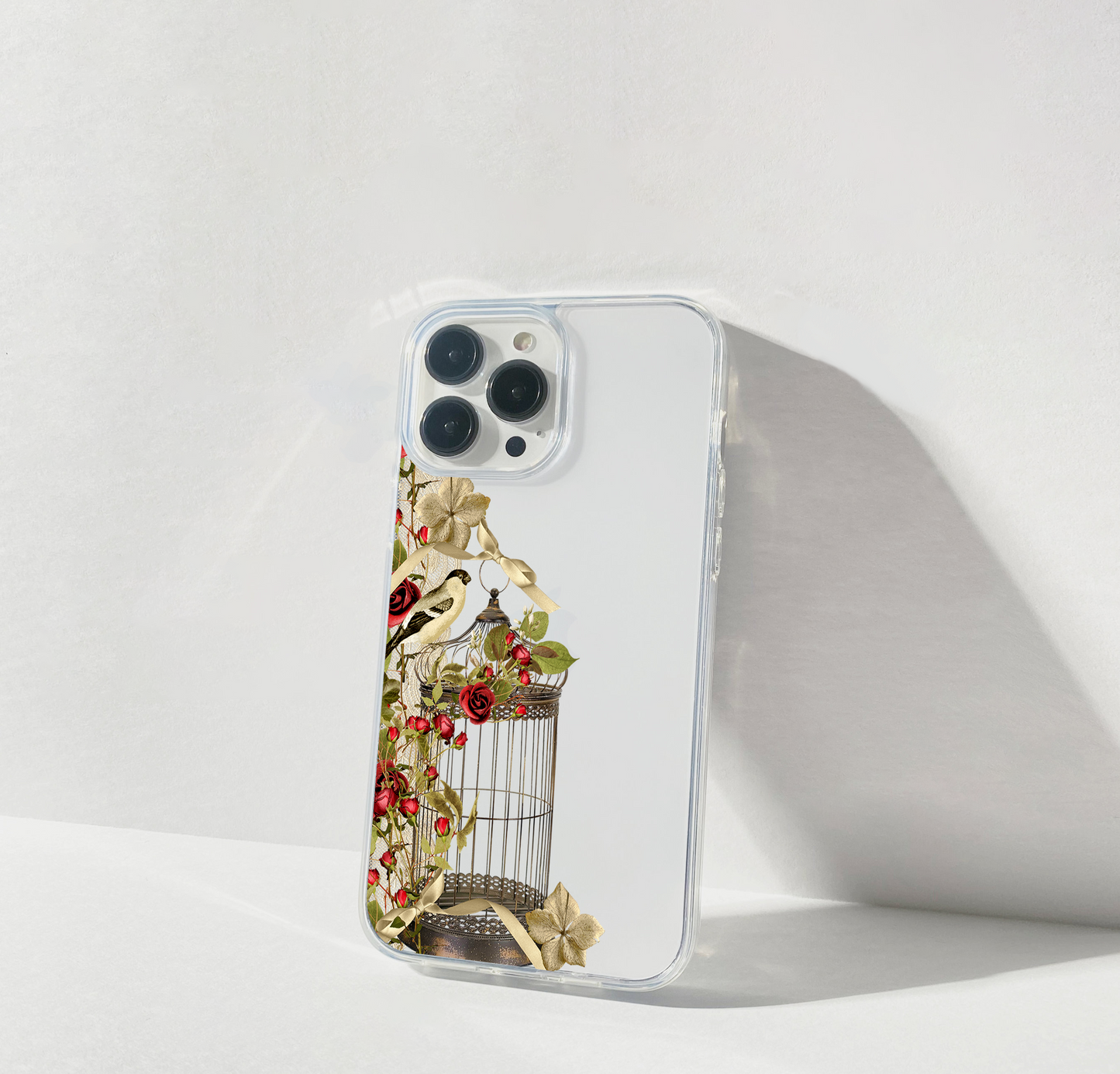 Vintage Bloom Haven Clear Silicon Cover