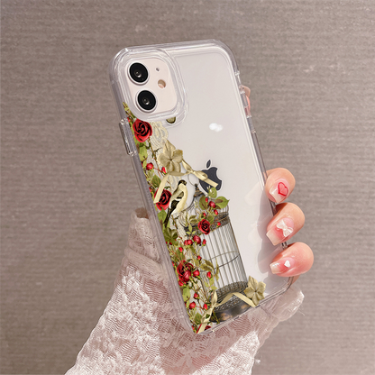 Vintage Bloom Haven Clear Silicon Cover