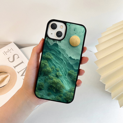 Green Hills with Sun Glass Case