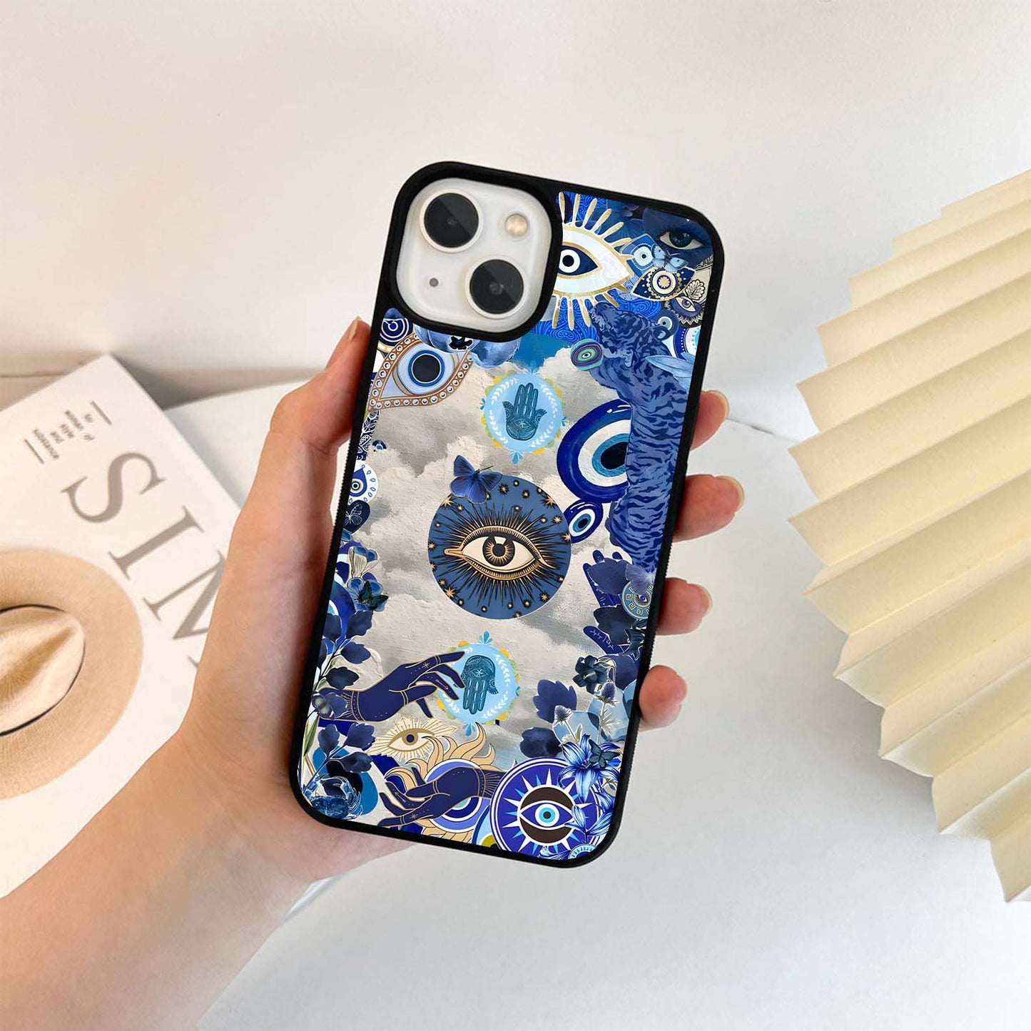 Mystic Blue Vision Glass Case