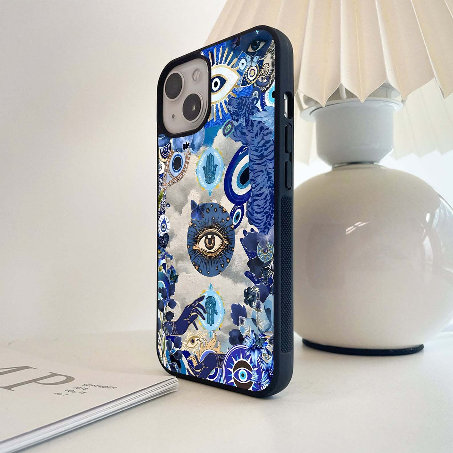 Mystic Blue Vision Glass Case