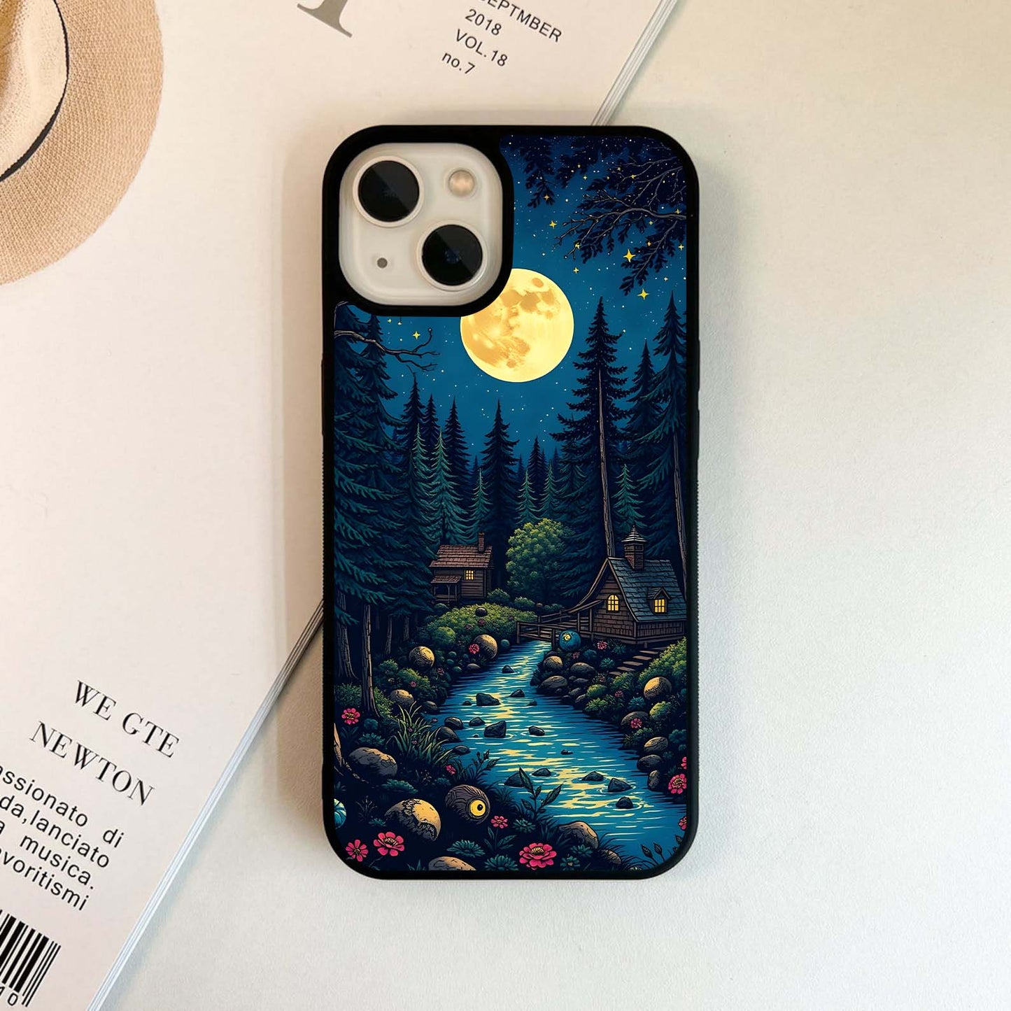 Moonlit Pines Glass Case