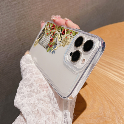 Vintage Bloom Haven Clear Silicon Cover