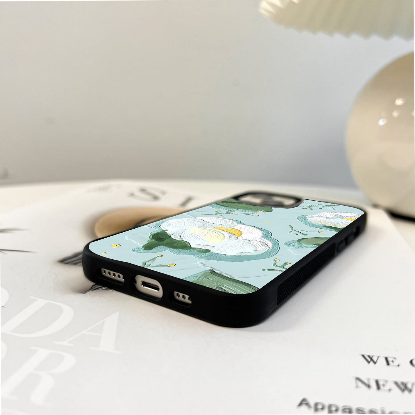 Mellow Floral Breeze Glass Case